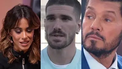 Rodrigo De Paul, Tini Stoessel y Marcelo Tinelli Rodrigo De Paul, Tini Stoessel y Marcelo Tinelli
