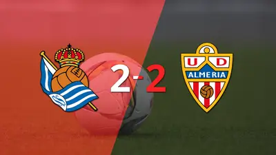 Doblete de Adrián Embarba en el empate a 2 entre Almería y Real Sociedad Doblete de Adrián Embarba en el empate a 2 entre Almería y Real Sociedad