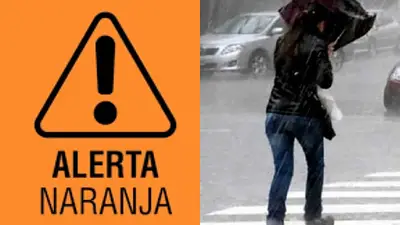 Alerta naranja y una tormenta Alerta naranja y una tormenta
