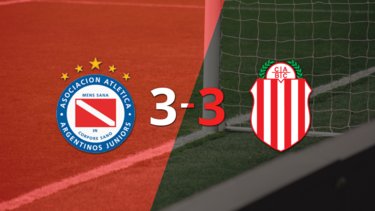 Argentinos Juniors y Barracas Central igualaron un encuentro lleno de goles en el Semillero del Mundo