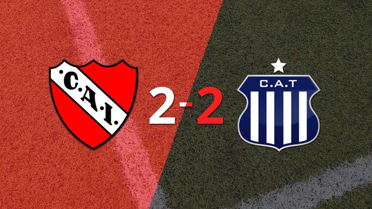 Independiente y Talleres firman un empate en dos