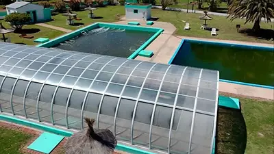 Piletas de las termas de Larraodé Piletas de las termas de Larraodé