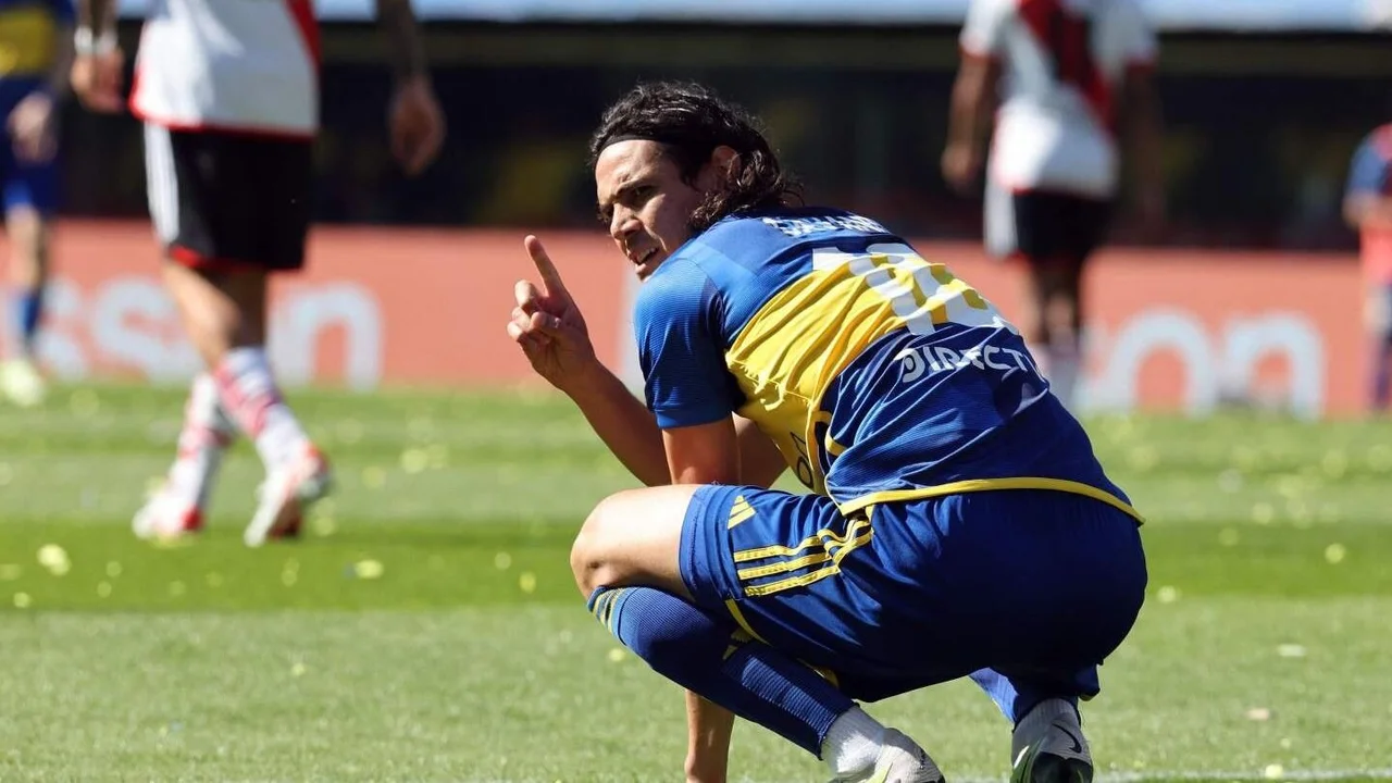 Edinson Cavani, Boca, River Plate, Superclásico, Copa de la Liga Profesional, deportes