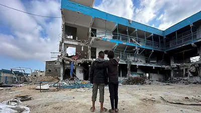 Los niños de Gaza añoran sus días de escuela antes del conflicto Los niños de Gaza añoran sus días de escuela antes del conflicto