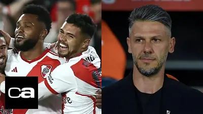 Miguel Borja Paulo Díaz Martín Demichelis River Plate Miguel Borja Paulo Díaz Martín Demichelis River Plate