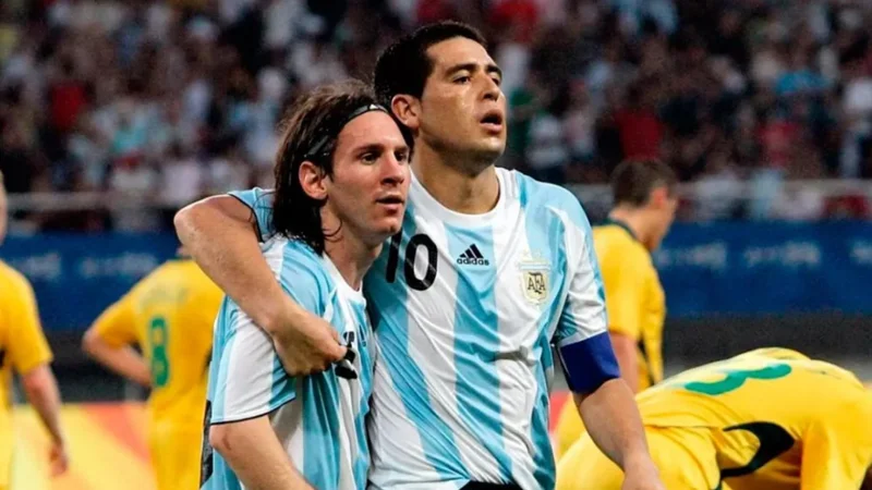 Messi Riquelme JJOO Argentina