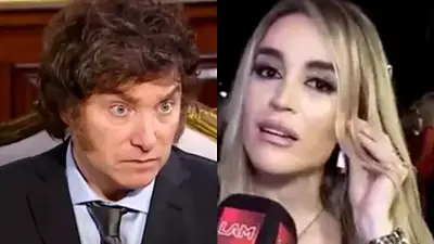 Fátima Florez. Javier Milei. Fátima Florez. Javier Milei.