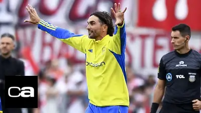 Boca Juniors, Diego Martínez, Nicolás Valentini, River Plate, Copa de la Liga Profesional. Boca Juniors, Diego Martínez, Nicolás Valentini, River Plate, Copa de la Liga Profesional.