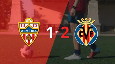 Villarreal consigue una estrecha victoria de 2 a 1 sobre Almería Villarreal consigue una estrecha victoria de 2 a 1 sobre Almería