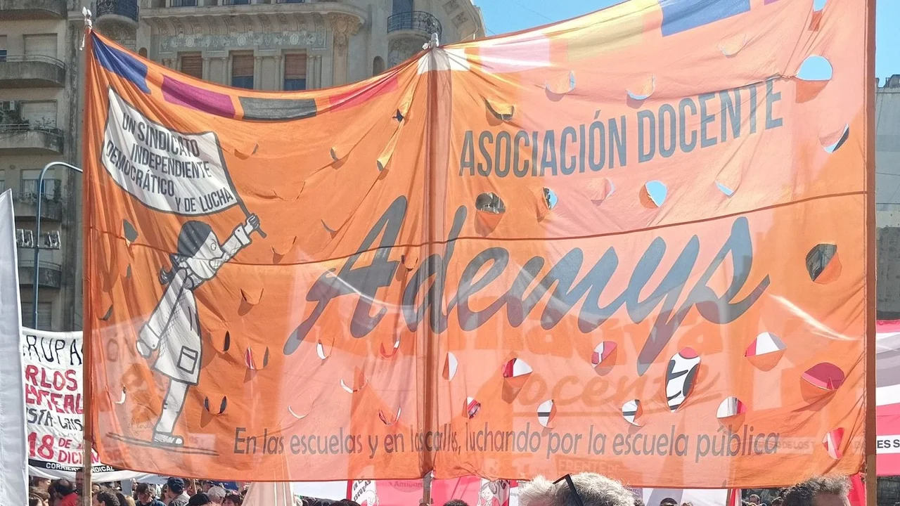 Ademys hará un paro docente para acompañar la Marcha Federal Universitaria
