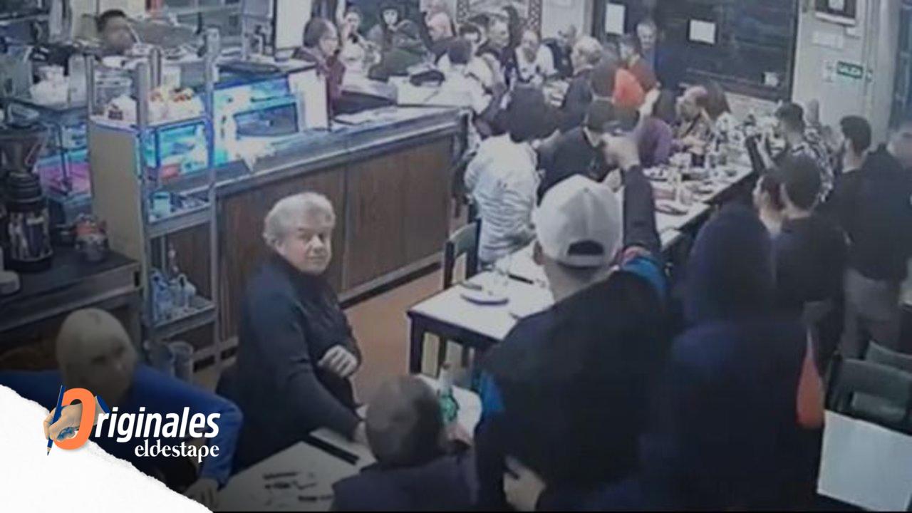 Violento robo en una pizzería de Boedo: el impactante video de los minutos de terror 