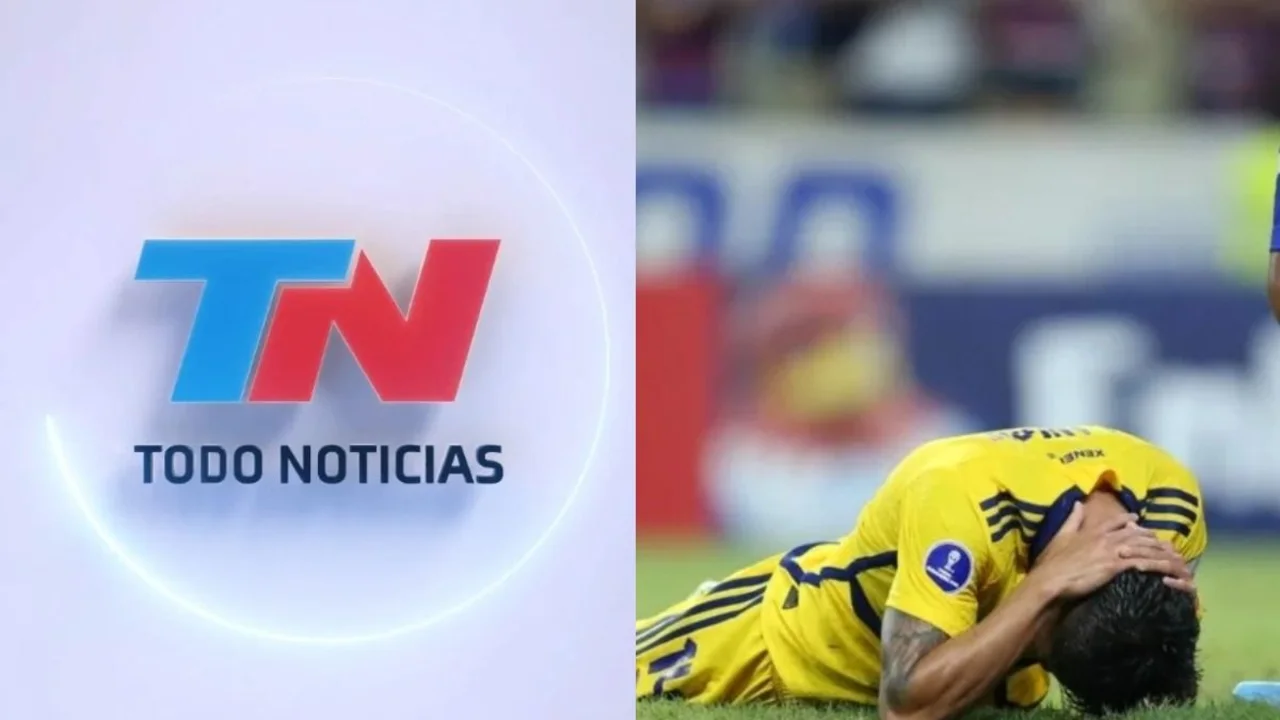 Blooper de TN. Zócalo de TN contra Boca que perdió en Brasil