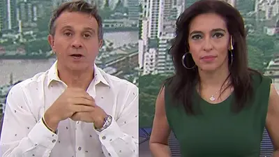 Comunicado de Sergio Lapegüe y Roxy Vázquez en TN por el zócalo contra Boca Comunicado de Sergio Lapegüe y Roxy Vázquez en TN por el zócalo contra Boca