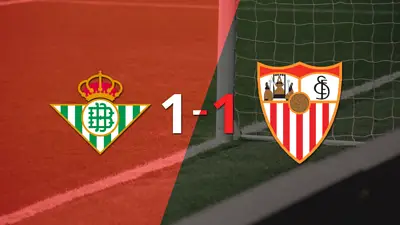 Betis y Sevilla igualan 1-1 el Derbi de Sevilla disputado en el estadio Benito Villamarín Betis y Sevilla igualan 1-1 el Derbi de Sevilla disputado en el estadio Benito Villamarín
