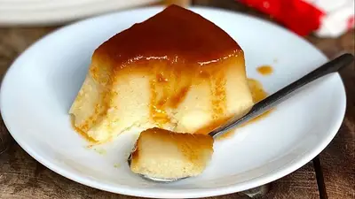 Budin de pan sin huevo Budin de pan sin huevo