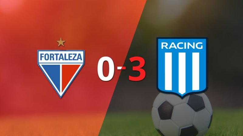Una gran actuación de Racing Club le da la victoria por 3 a 0 ante Fortaleza