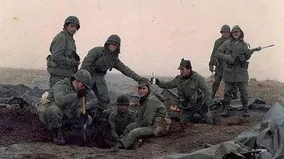 Soldados en las islas Malvinas. Soldados en las islas Malvinas.