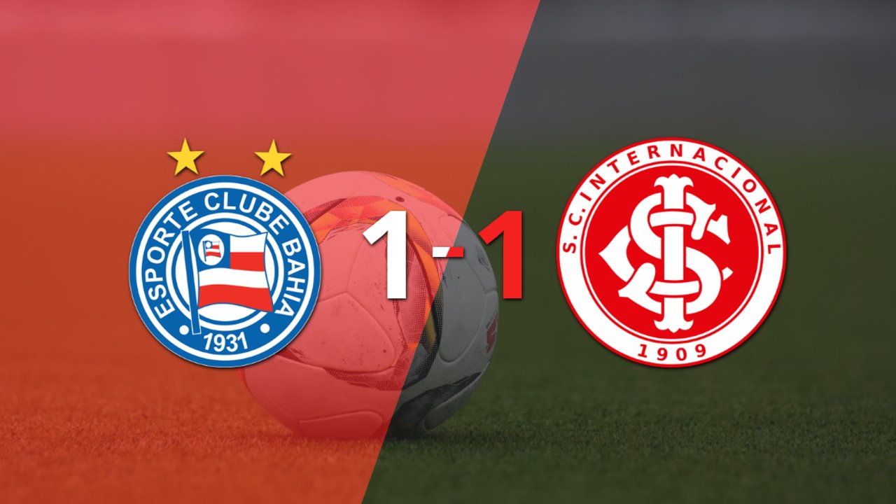 Bahia e Internacional igualaron 1 a 1