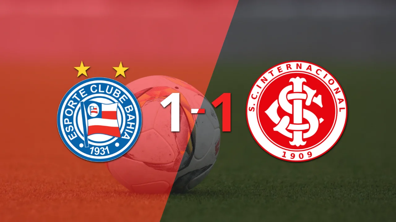 Bahia e Internacional igualaron 1 a 1