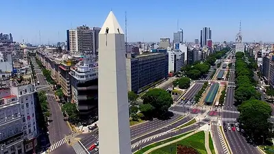 Vista de Buenos Aires con el cielo despejado Vista de Buenos Aires con el cielo despejado