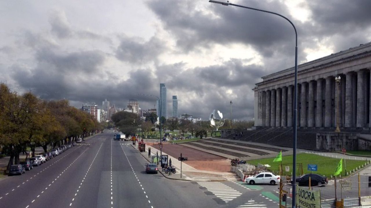 Cielo algo nublado, CABA.