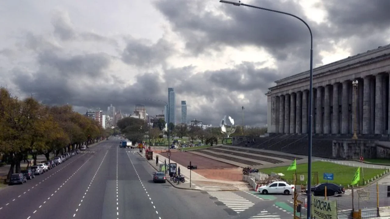Cielo algo nublado, CABA.