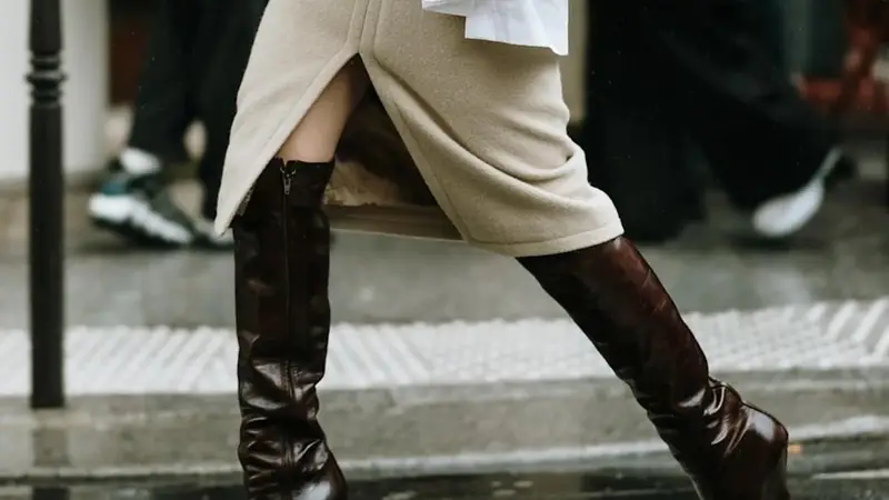Botas altas.