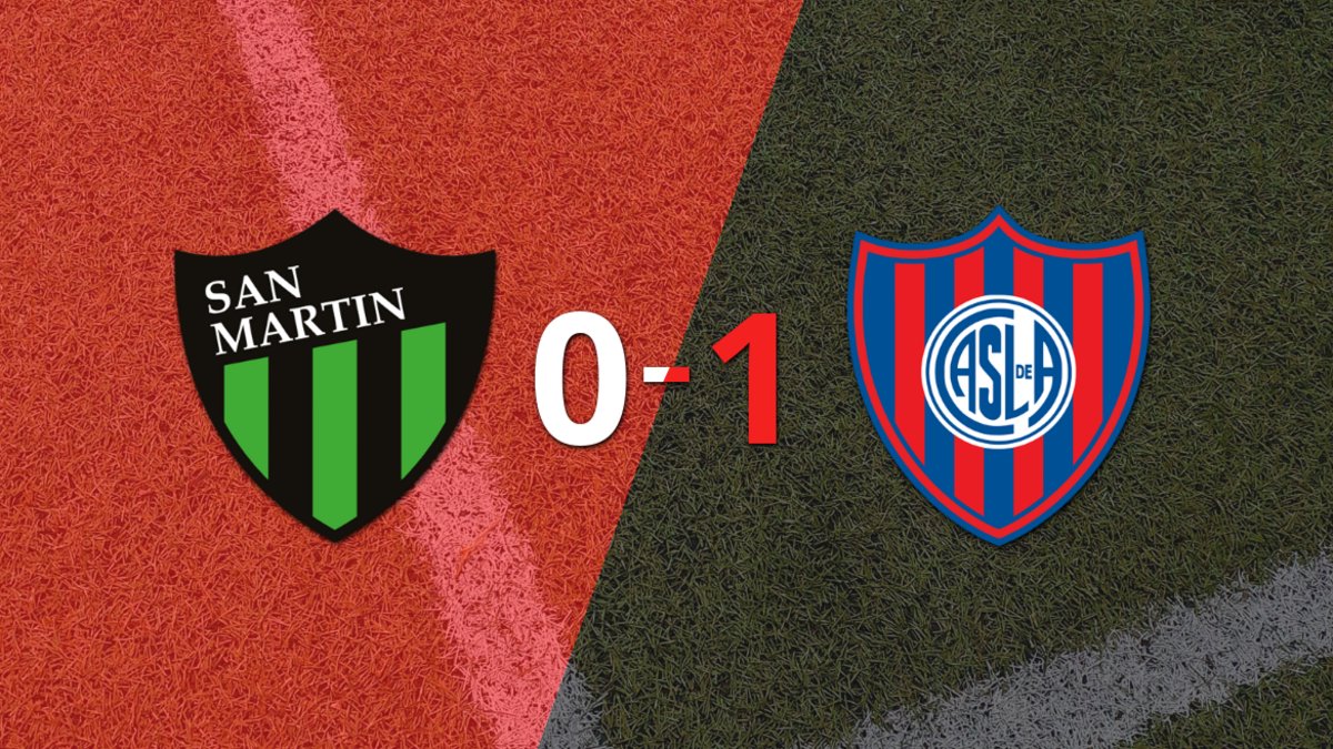 San Lorenzo ganó por 1-0 a San Martín (SJ) con el gol de Ezequiel ...