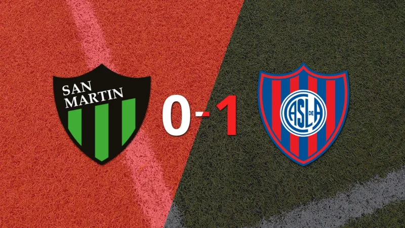 San Lorenzo ganó por 1-0 a San Martín (SJ) con el gol de Ezequiel Cerutti