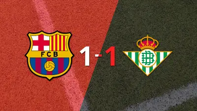 Barcelona y Betis empataron 1 a 1 Barcelona y Betis empataron 1 a 1