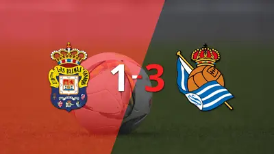 Real Sociedad domina a UD Las Palmas y le gana por 3 a 1 Real Sociedad domina a UD Las Palmas y le gana por 3 a 1