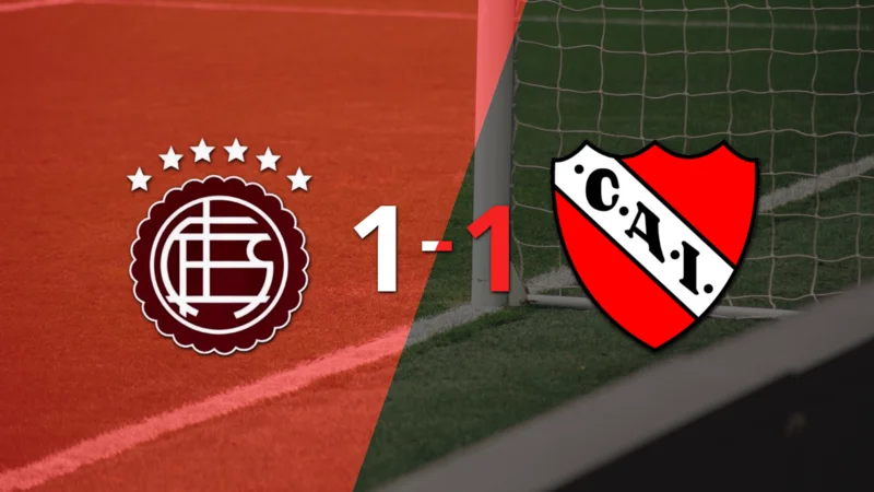 Lanús logró sacar el empate de local frente a Independiente