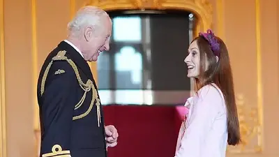 Marianela Núñez y el Rey Carlos III. Marianela Núñez y el Rey Carlos III.