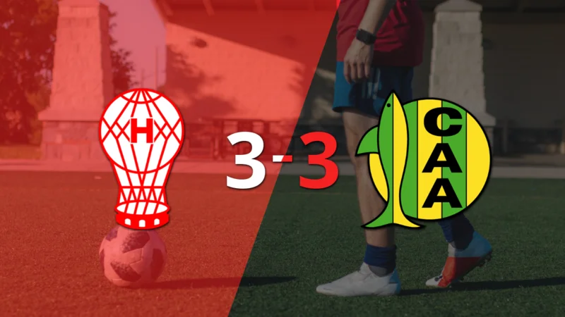 Huracán empató 3-3 ante Aldosivi con doblete de Matko Miljevic