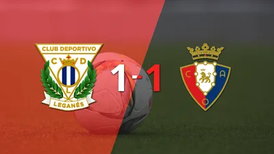 Daniel Raba rescata a Leganés con un penal agónico ante Osasuna Daniel Raba rescata a Leganés con un penal agónico ante Osasuna