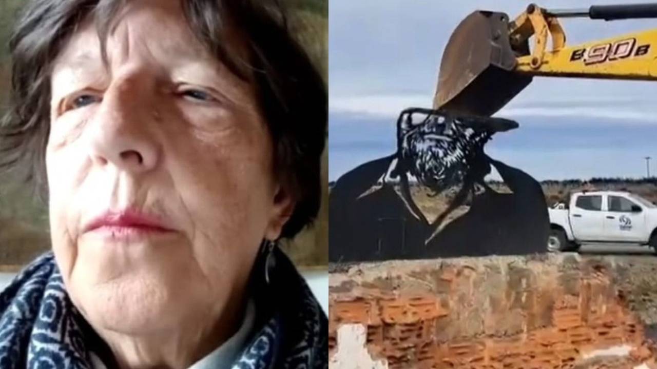 Destrucción del monumento a Osvaldo Bayer