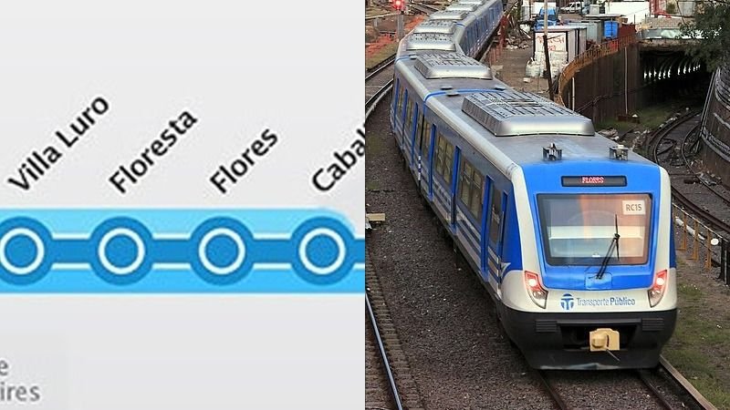 Tren Sarmiento cambia histórico recorrido Argentina