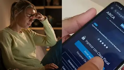 Mujer preocupada y ARCA Mujer preocupada y ARCA