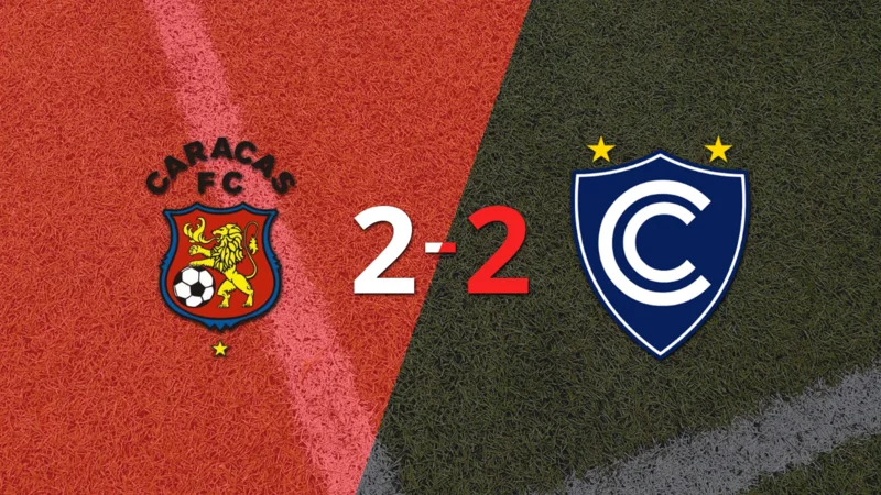 Carlos Garcés firma un doblete en el empate en 2 entre Cienciano y Caracas