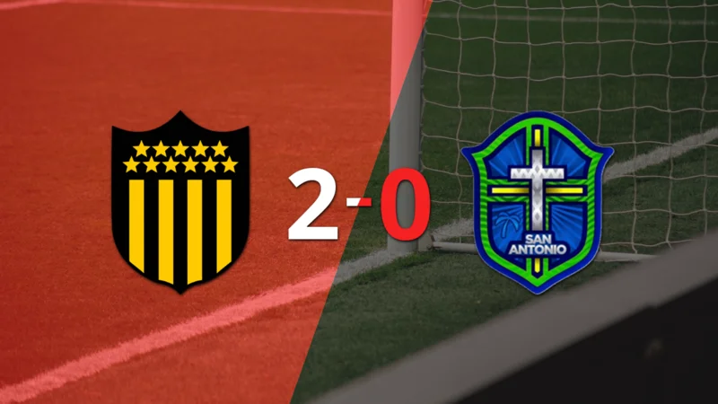 Peñarol celebró una victoria 2-0 sobre San Antonio Bulo Bulo