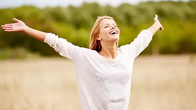 mujer feliz. mujer feliz.