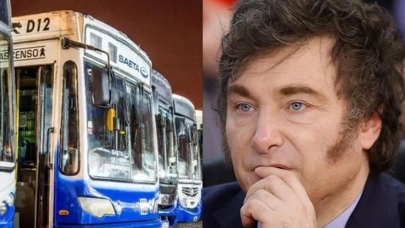 Colectivos UTA Paro General Crisis Económica Javier Milei Argentina