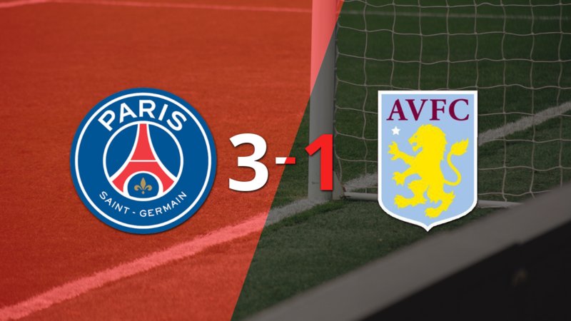PSG le ganó en la ida a Aston Villa