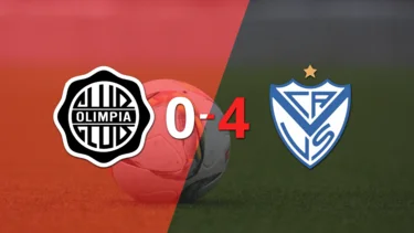 Goleada de Vélez a Olimpia con doblete de Braian Romero incluído 