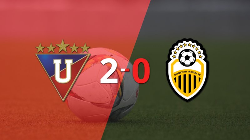 Alex Arce sentenció el triunfo de Liga de Quito ante Táchira con doblete 