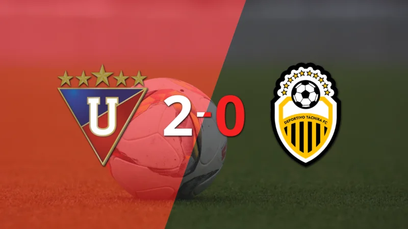 Alex Arce sentenció el triunfo de Liga de Quito ante Táchira con doblete 