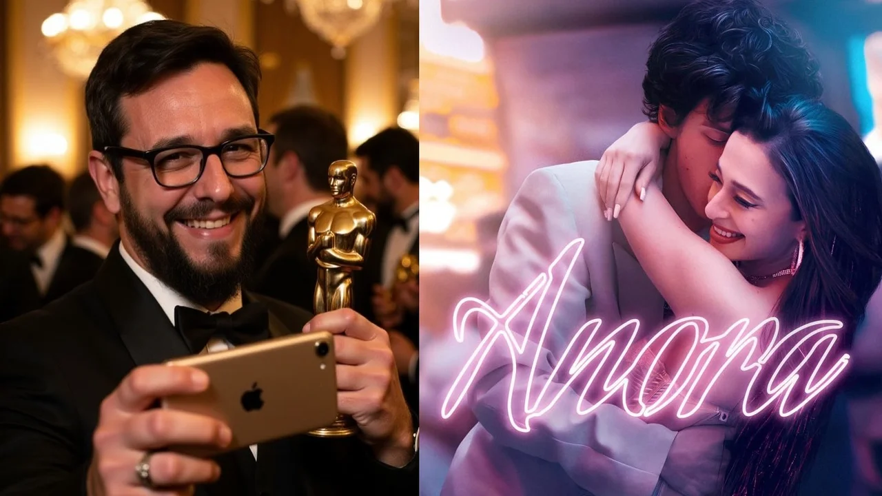 Ale Paul compartiñoo una imagen suya creada por la IA recibiendo un Oscar. 