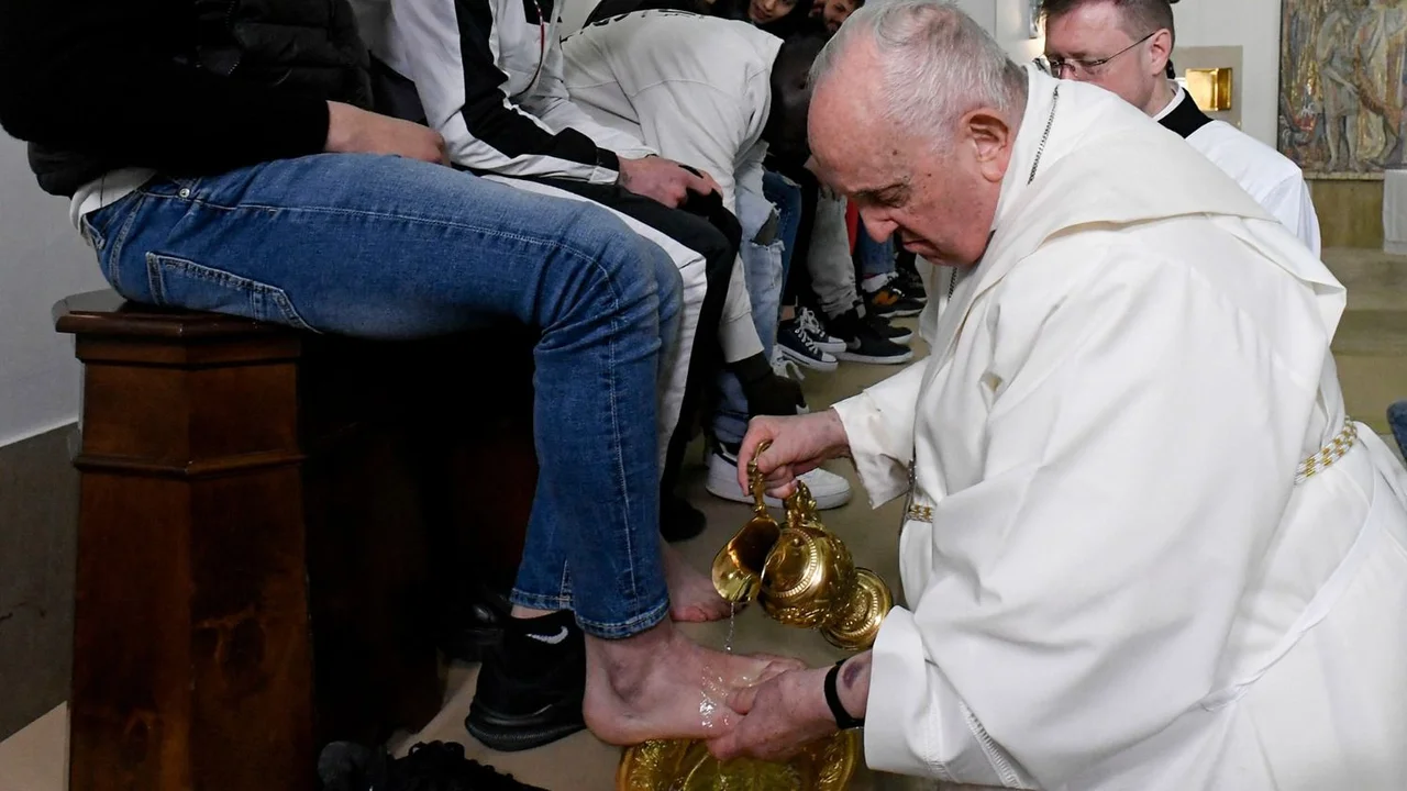 Papa Francisco, lavado de pies en Semana Santa