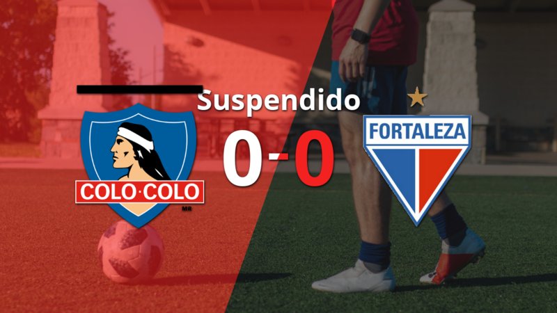 Colo Colo y Fortaleza no pudieron seguir jugando en el estadio David Arellano Colo Colo y Fortaleza no pudieron seguir jugando en el estadio David Arellano