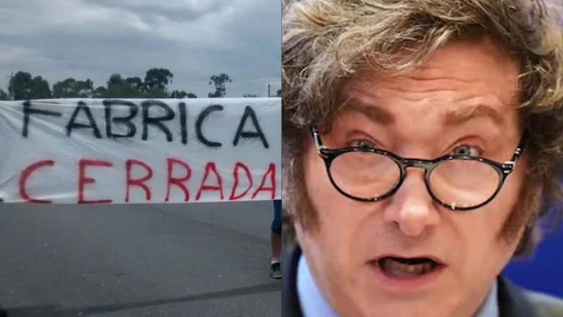 Histórica fábrica cierre Javier Milei crisis económica Argentina